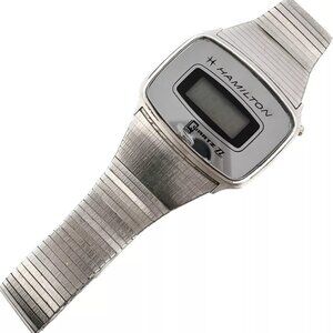 Vintage Hamilton Quartz TL Men's Digital LCD Wristwatch H3 w Band for Parts